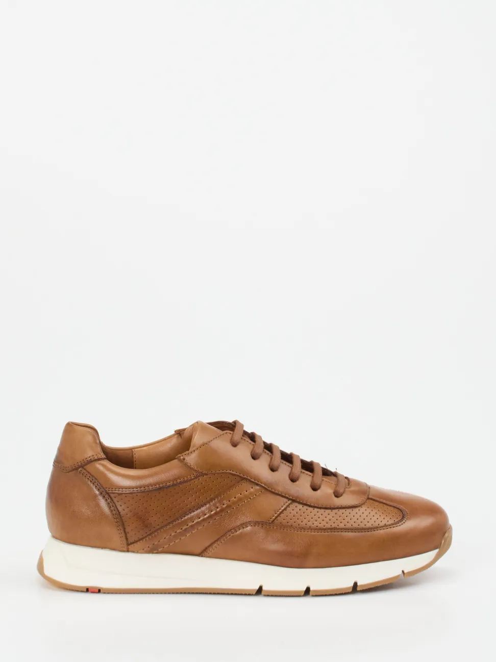Lloyd – Sneaker aus Kalbleder in Cognacbraun