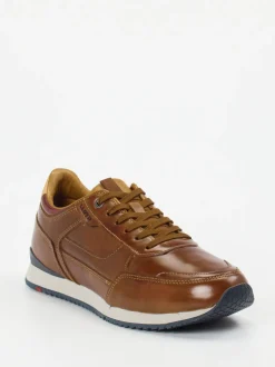 Lloyd – Sneaker aus Kalbleder in Cognacbraun