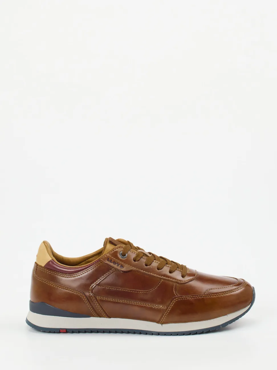Lloyd – Sneaker aus Kalbleder in Cognacbraun