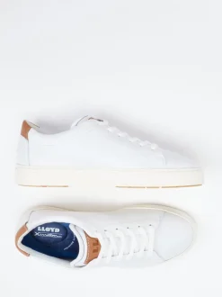 Lloyd – Sneaker aus Kalbleder in Weiß