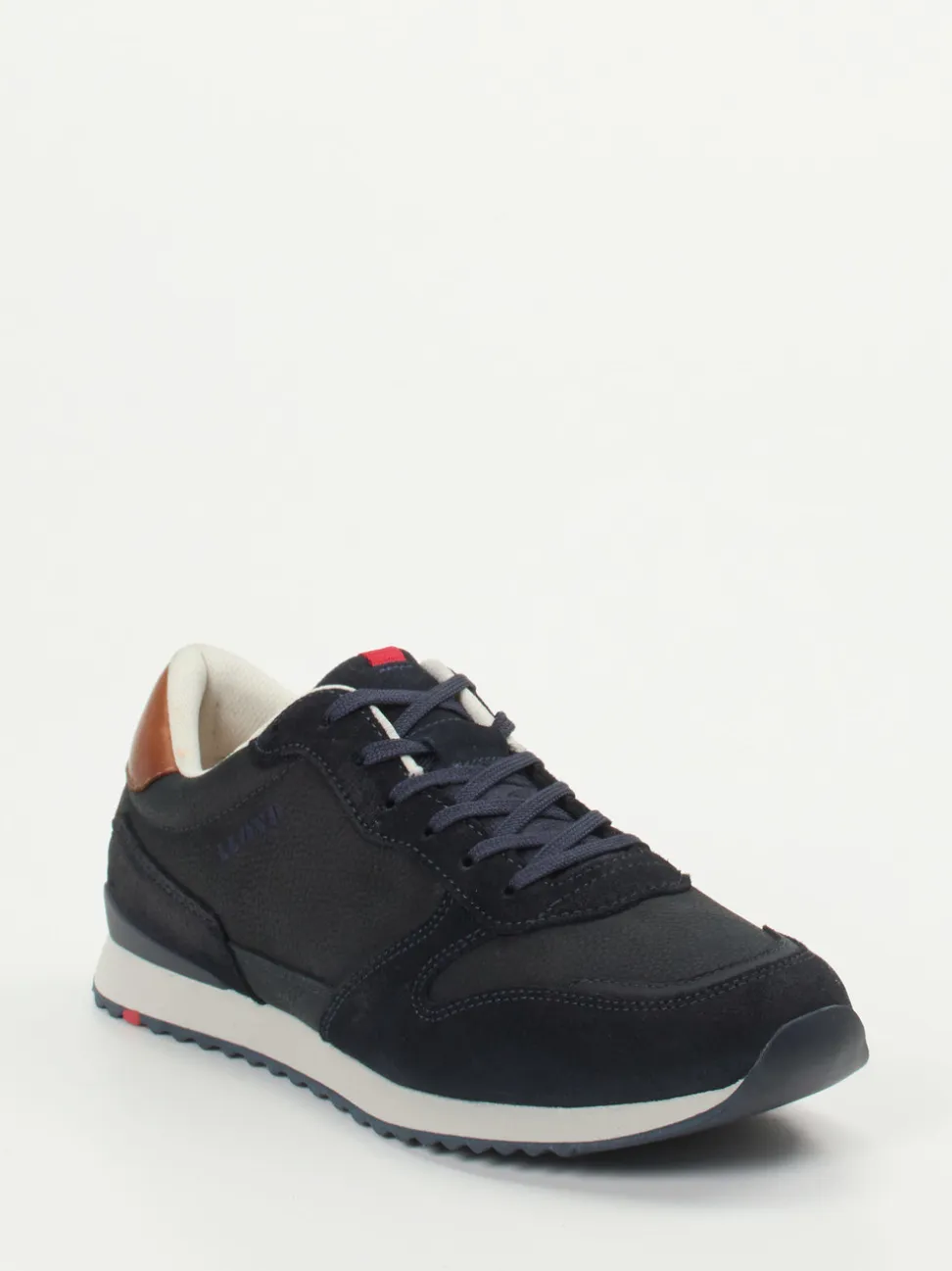 Lloyd – Sneaker aus Kalbleder und Veloursleder Blau