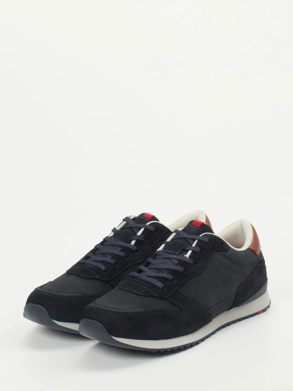 Lloyd – Sneaker aus Kalbleder und Veloursleder Blau