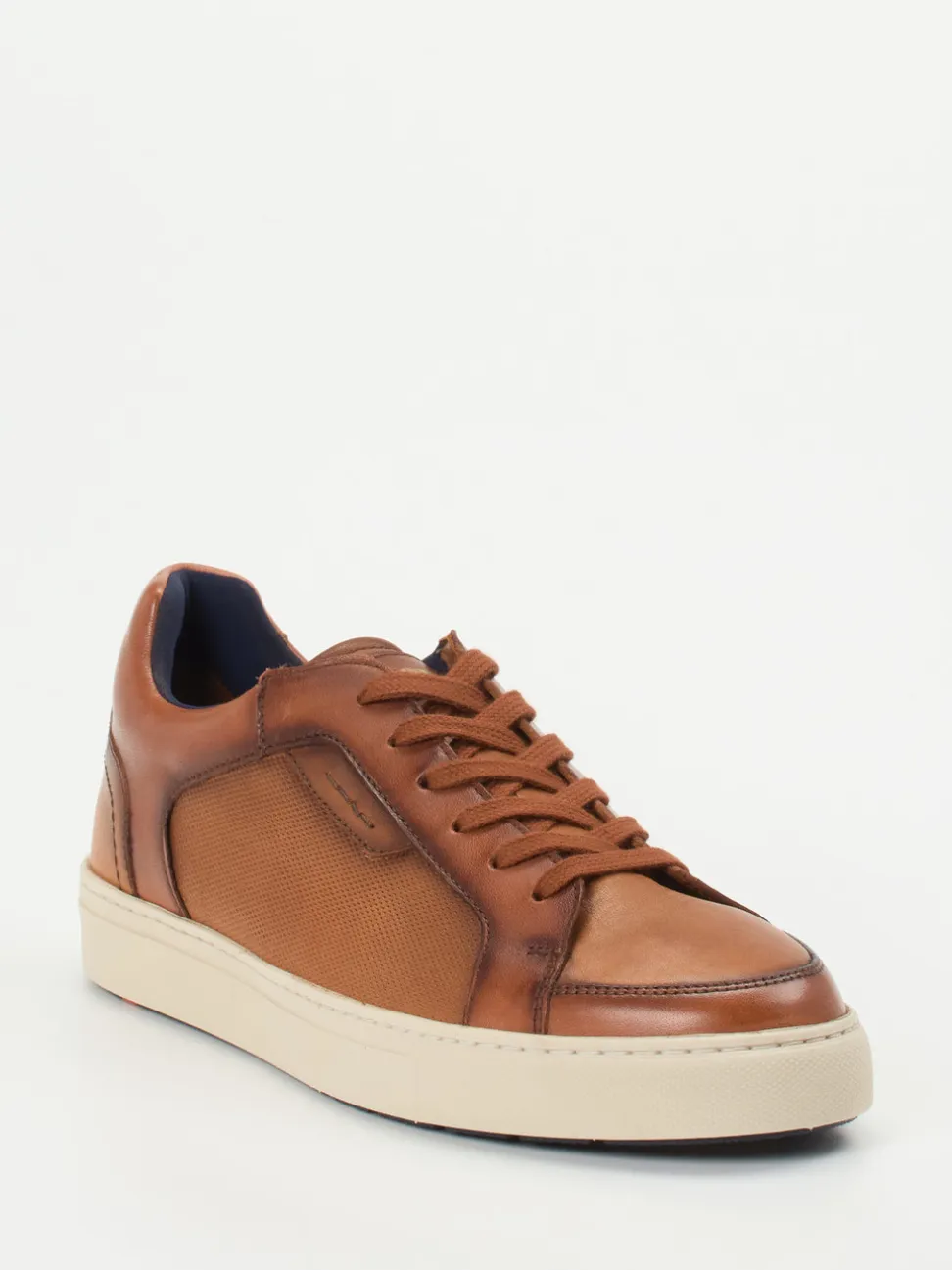 Lloyd – Sneaker aus Kalbleder in Cognacbraun