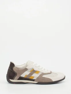 Lloyd – Sneaker aus Kalbleder und Mesh Beige