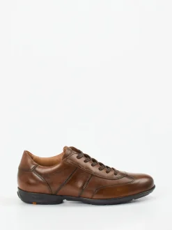 Lloyd – Sneaker aus Kalbleder Mittelbraun glänzend