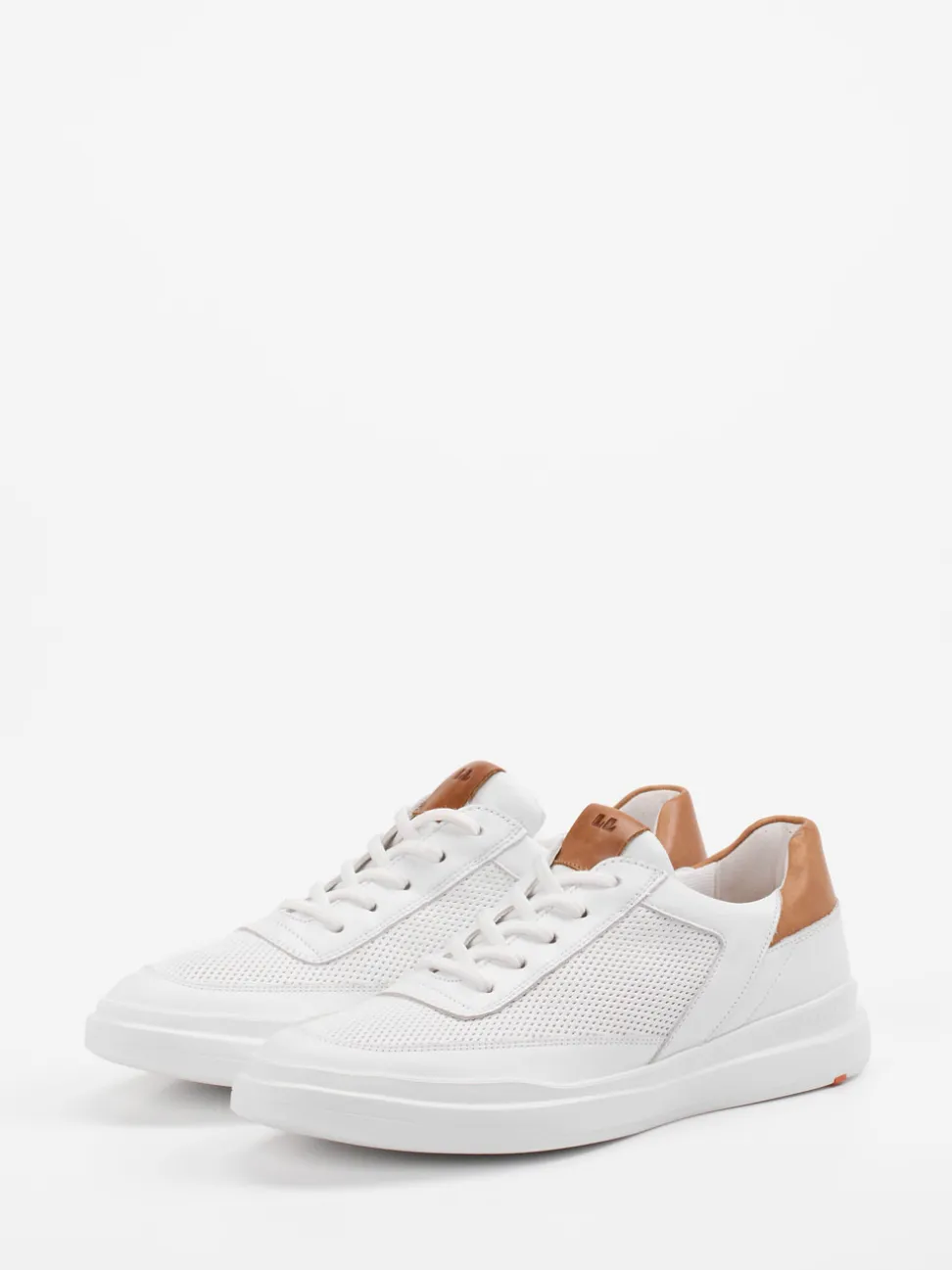 Lloyd – Sneaker aus Kalbleder in Weiß mit Kontrast