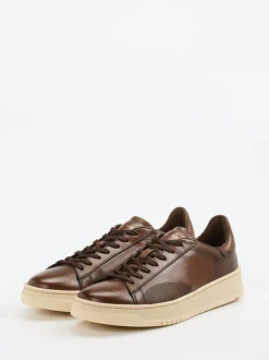 Lloyd – Sneaker aus Kalbleder in Dunkelbraun