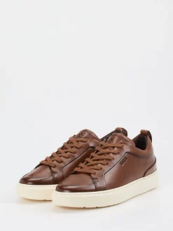 Lloyd – Sneaker aus Kalbleder in Cognacbraun
