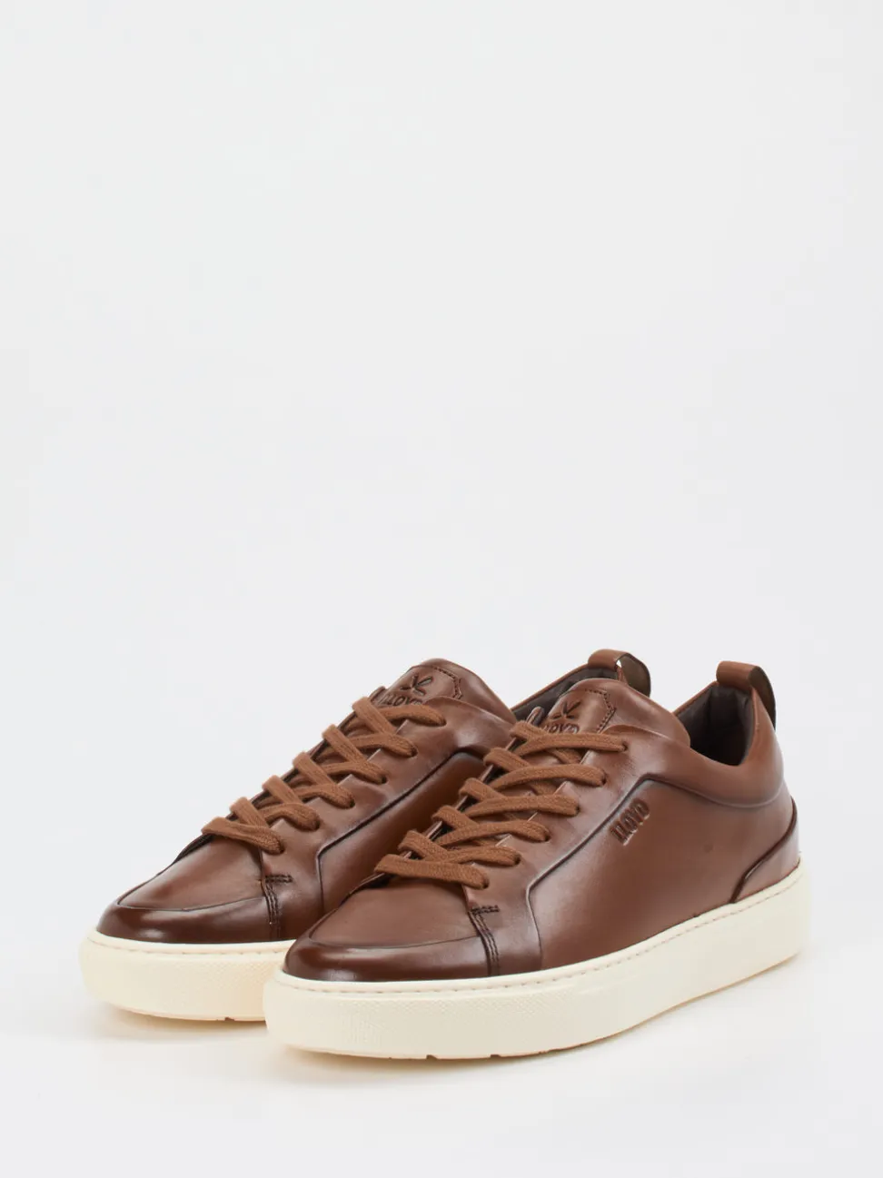 Lloyd – Sneaker aus Kalbleder in Cognacbraun