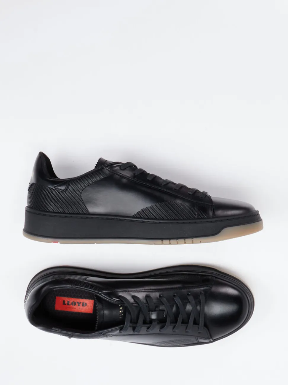 Lloyd – Sneaker aus Kalbleder in Schwarz