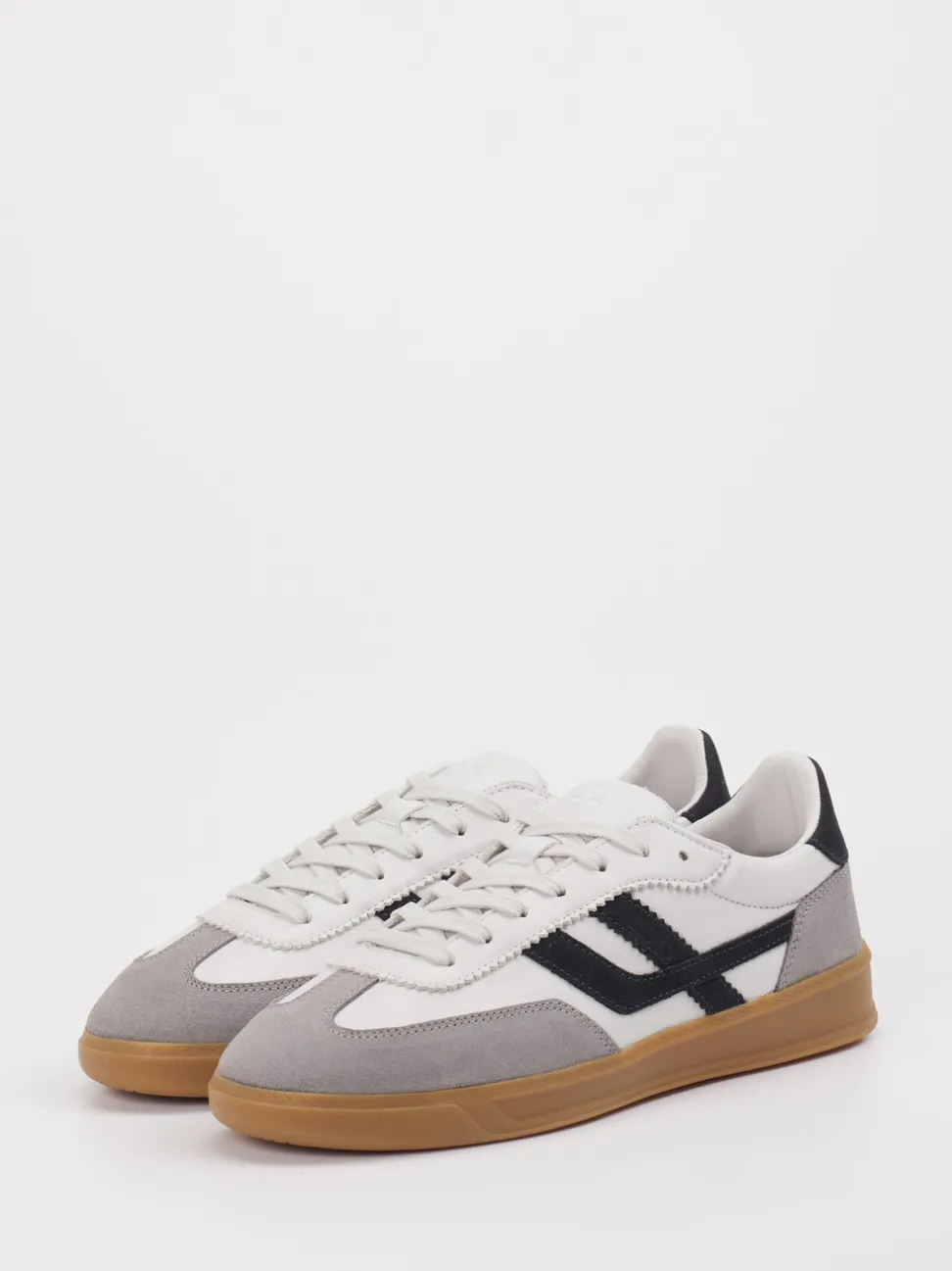 Lloyd – Sneaker aus Leder-Velours-Mix Weiß