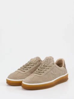 Lloyd – Sneaker aus Veloursleder in Sandbeige