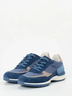 Lloyd – Sneaker aus Veloursleder und Mesh in Blau