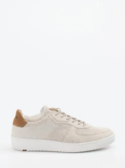 Lloyd – Sneaker aus Velour/Textil in Beige