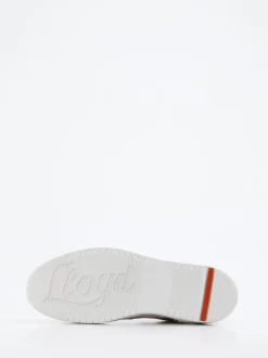 Lloyd – Sneaker aus Velour/Textil in Beige