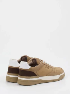Lloyd – Sneaker aus Veloursleder in Sandbeige