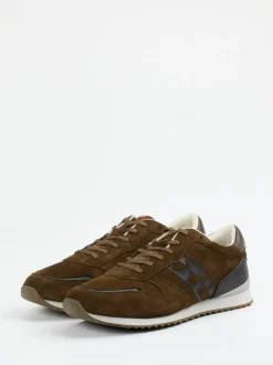 Lloyd – Sneaker aus Veloursleder in Braun