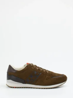 Lloyd – Sneaker aus Veloursleder in Braun
