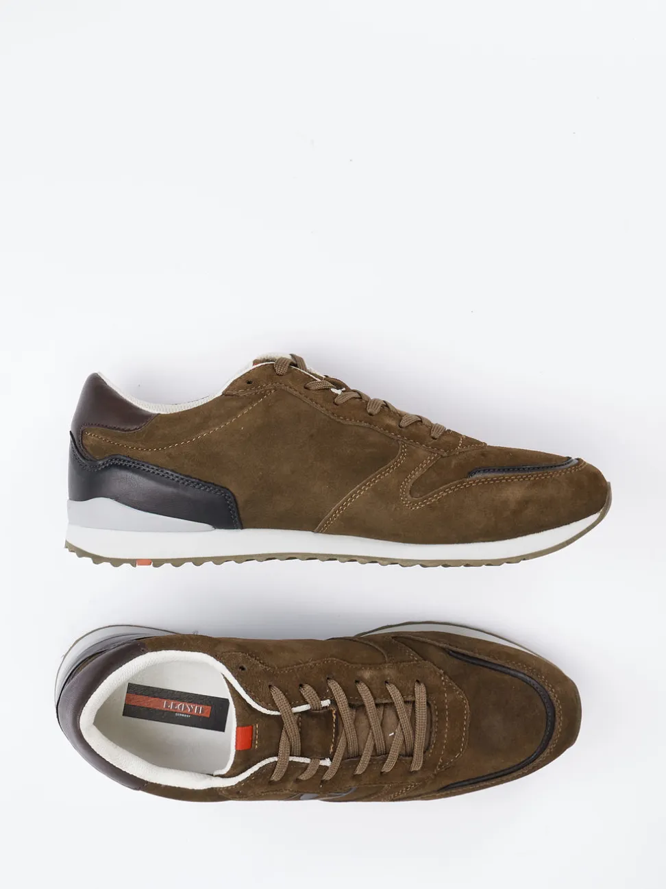 Lloyd – Sneaker aus Veloursleder in Braun