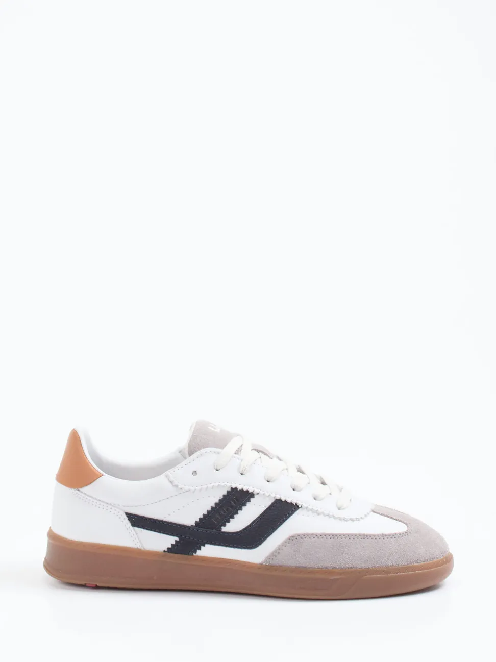 Lloyd – Sneaker aus Velours- und Glattleder weiß