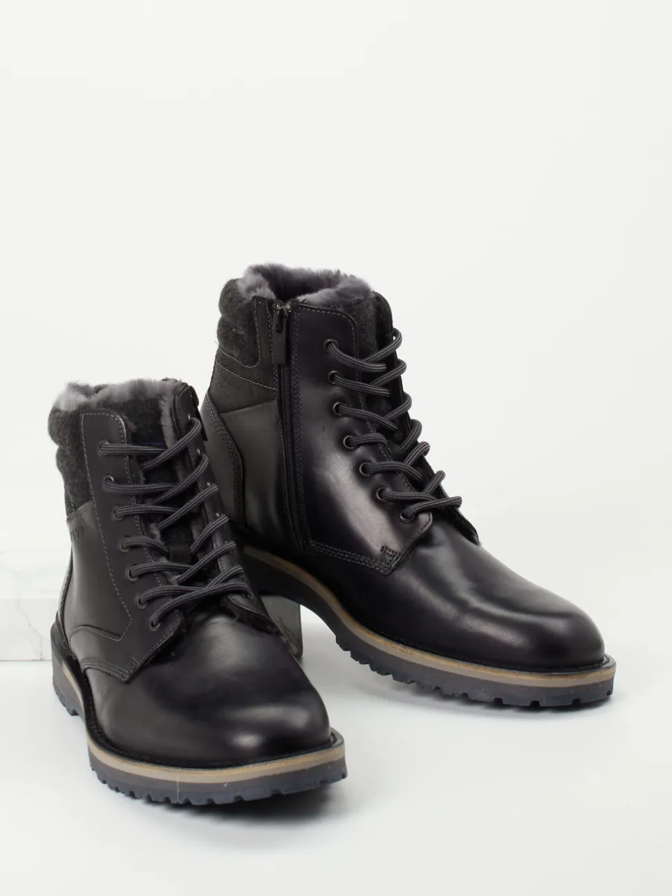 Lloyd – Winter-Boots aus Kalbleder dunkelgrau