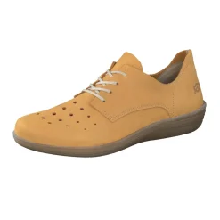 Loints of Holland – Schnürschuhe aus Nubukleder senfgelb
