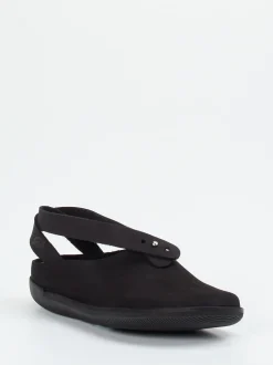 Loints of Holland – Slingback-Clogs aus Nubukleder schwarz