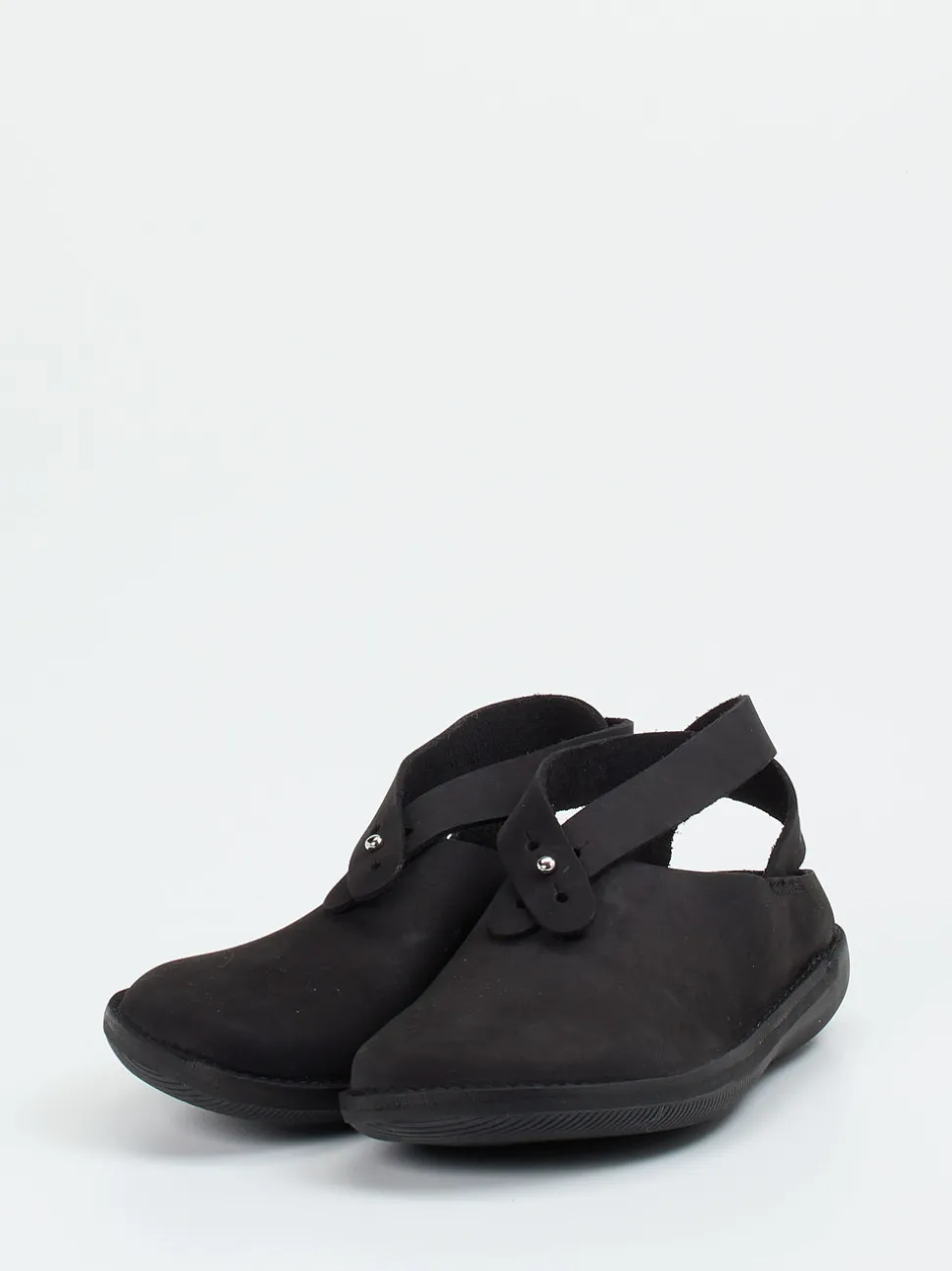 Loints of Holland – Slingback-Clogs aus Nubukleder schwarz
