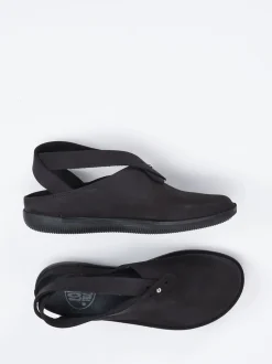 Loints of Holland – Slingback-Clogs aus Nubukleder schwarz