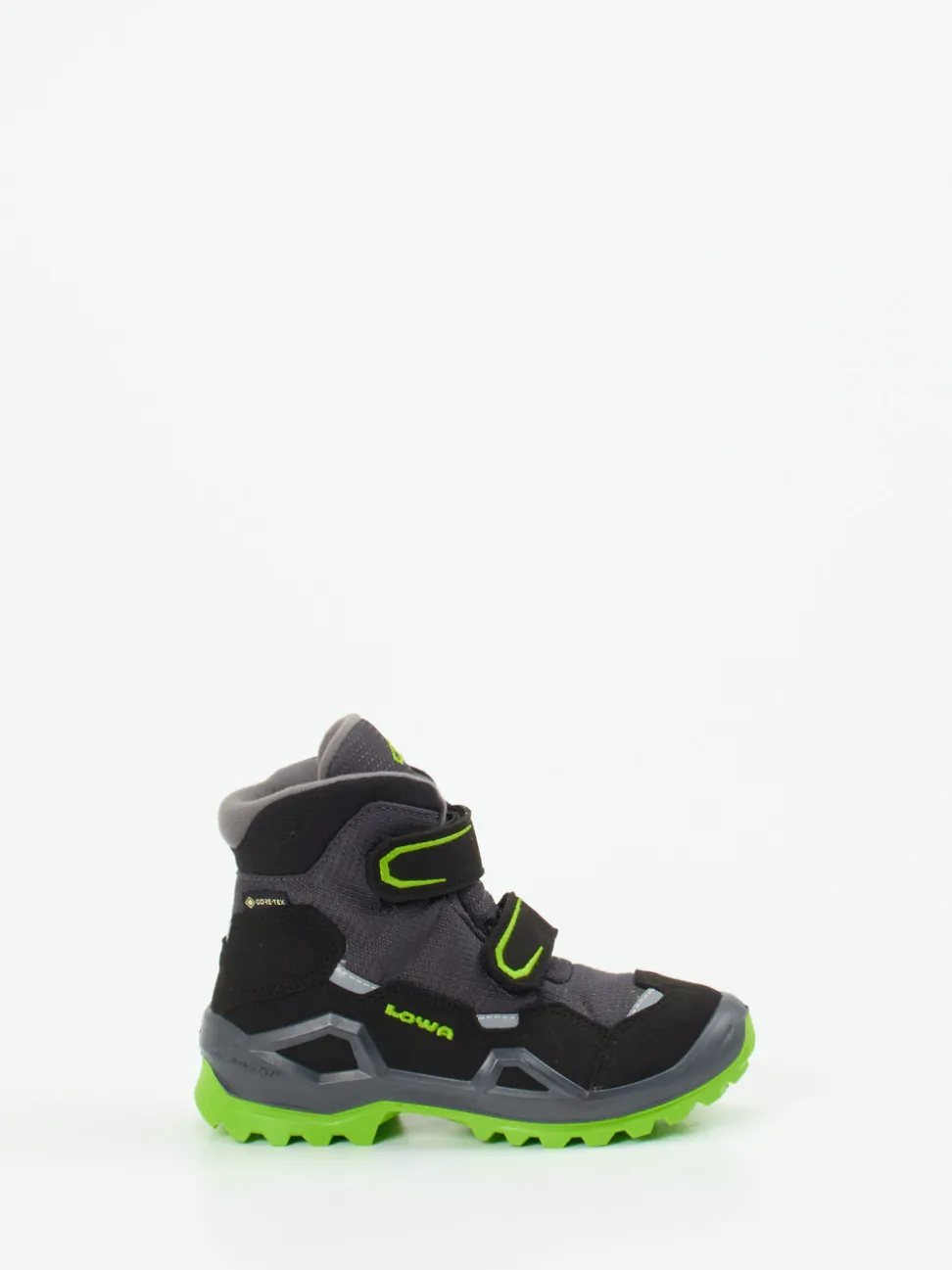 Lowa – Kinder-Wanderstiefel aus Veloursleder schwarz