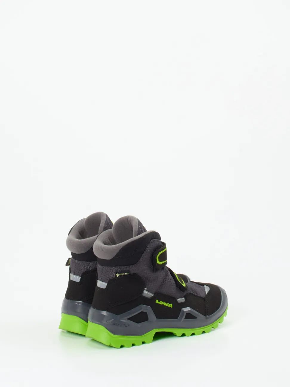 Lowa – Kinder-Wanderstiefel aus Veloursleder schwarz