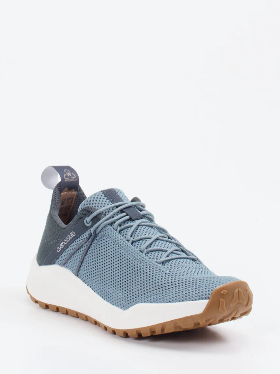 Lowa – Outdoor-Sneaker aus Textil in Blaugrau