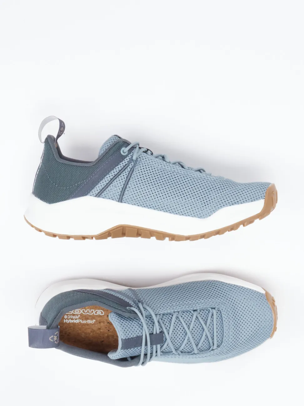 Lowa – Outdoor-Sneaker aus Textil in Blaugrau