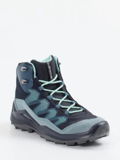 Lowa – Wanderschuh aus Veloursleder und Mesh blau