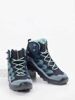 Lowa – Wanderschuh aus Veloursleder und Mesh blau
