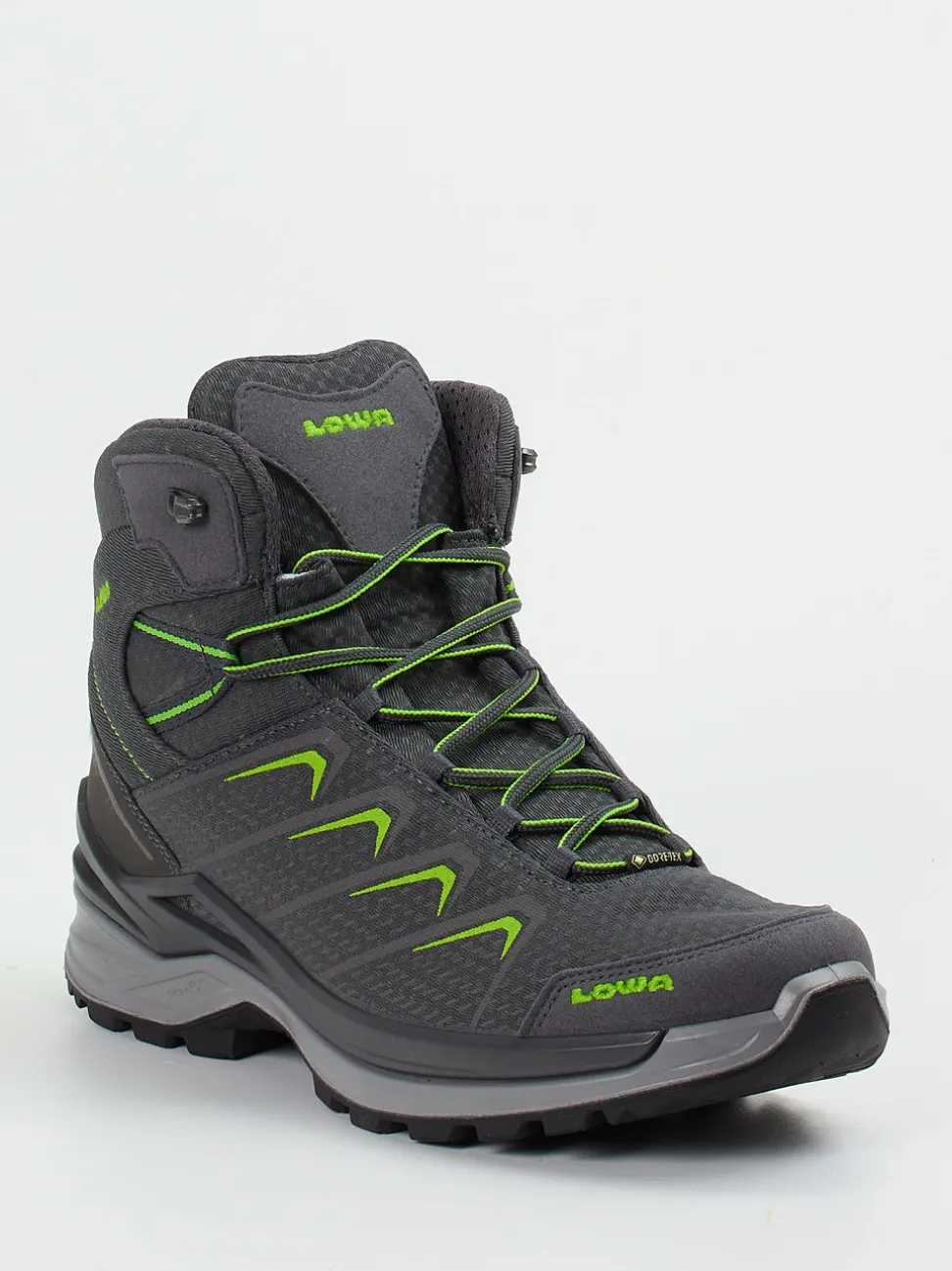 Lowa – Wanderschuhe aus Veloursleder und Textil anthrazit