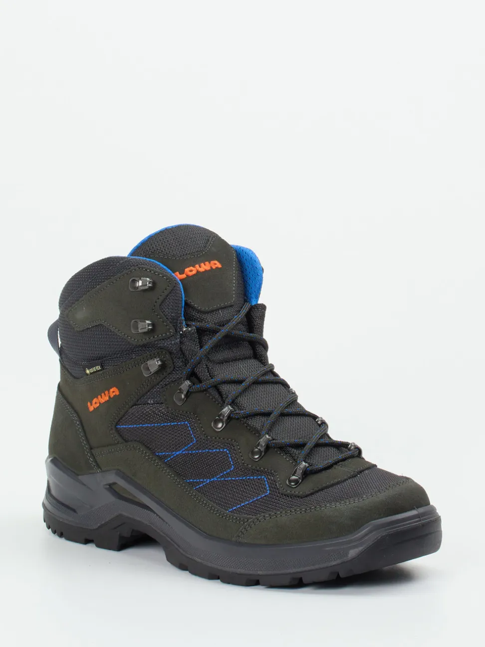 Lowa – Wanderstiefel aus Veloursleder und Mesh grau