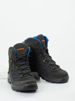 Lowa – Wanderstiefel aus Veloursleder und Mesh grau