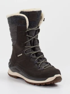 Lowa – Winterstiefel aus Veloursleder dunkelbraun