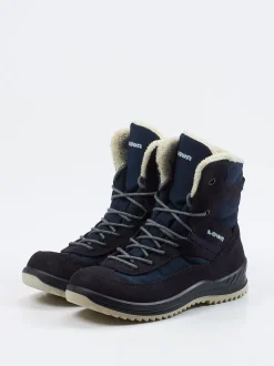 Lowa – Winterstiefel aus Veloursleder Dunkelblau