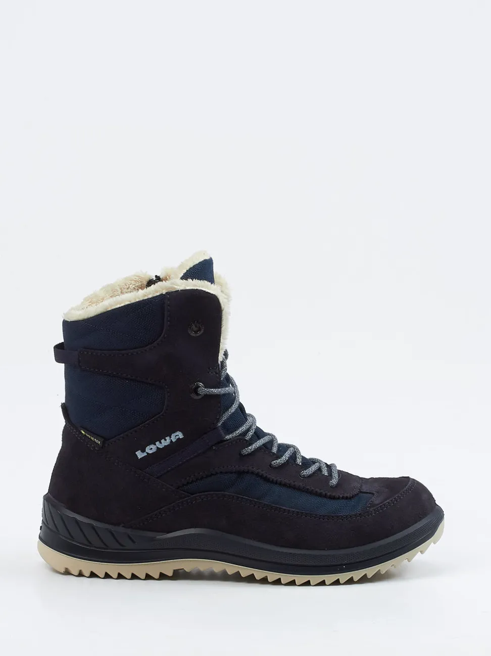 Lowa – Winterstiefel aus Veloursleder Dunkelblau