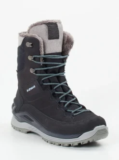 Lowa – Winter-Wanderstiefel aus Veloursleder blau