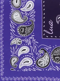 Lua Accessories – Bandana aus Seide in Indigoblau