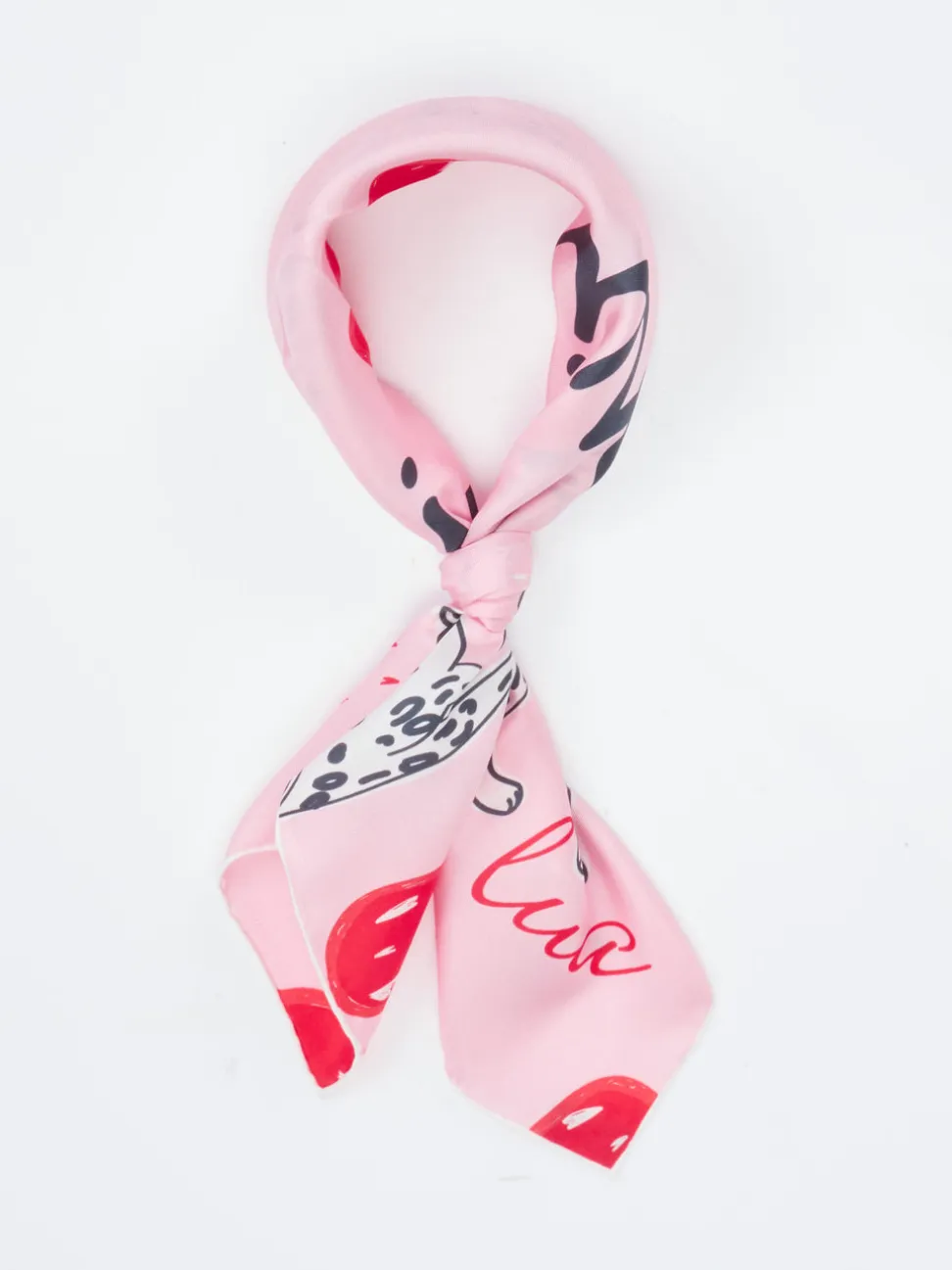 Lua Accessories – Halstuch aus Seide in Rosa