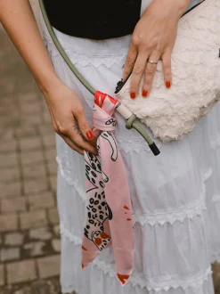 Lua Accessories – Halstuch aus Seide in Rosa