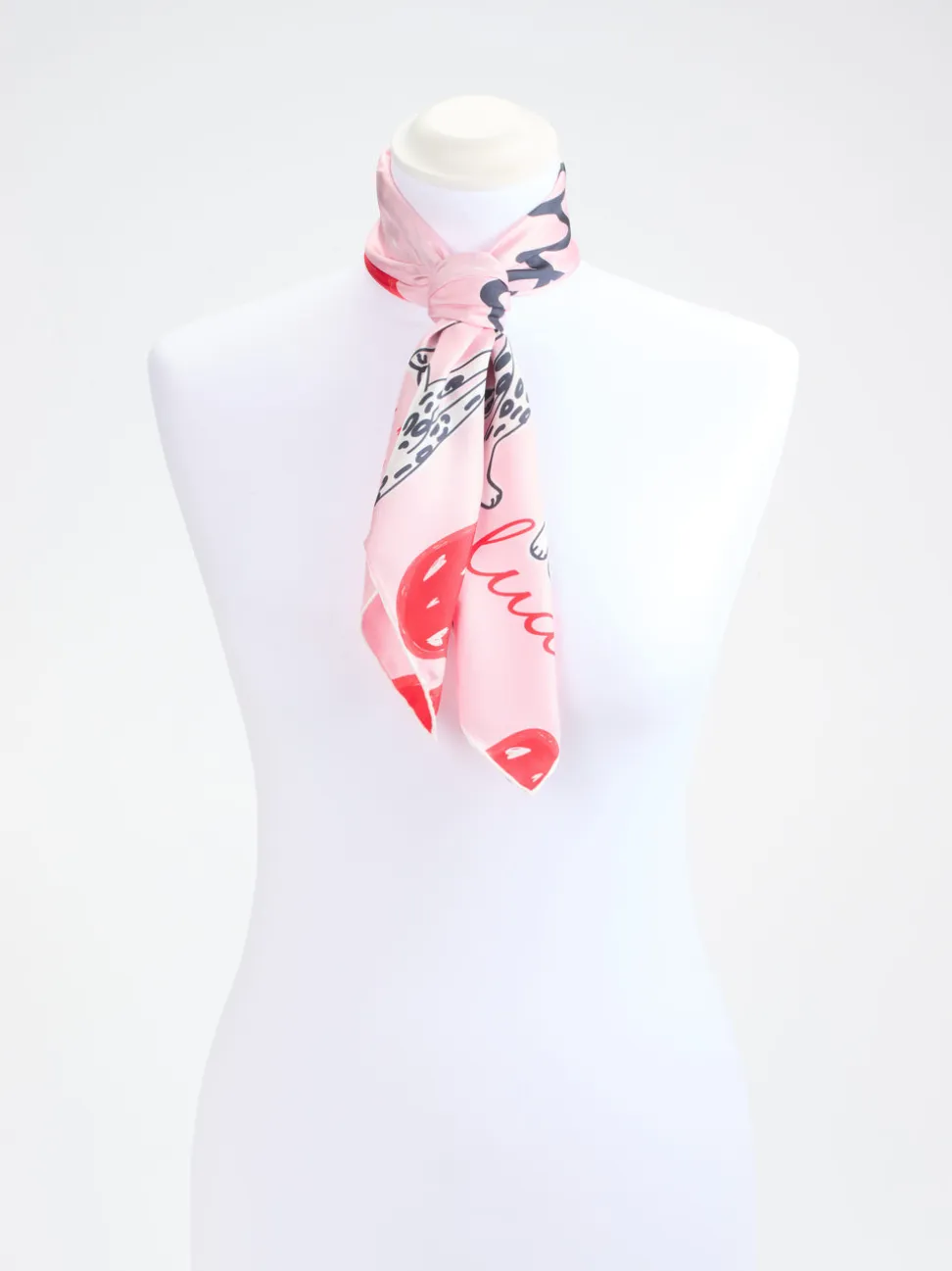 Lua Accessories – Halstuch aus Seide in Rosa
