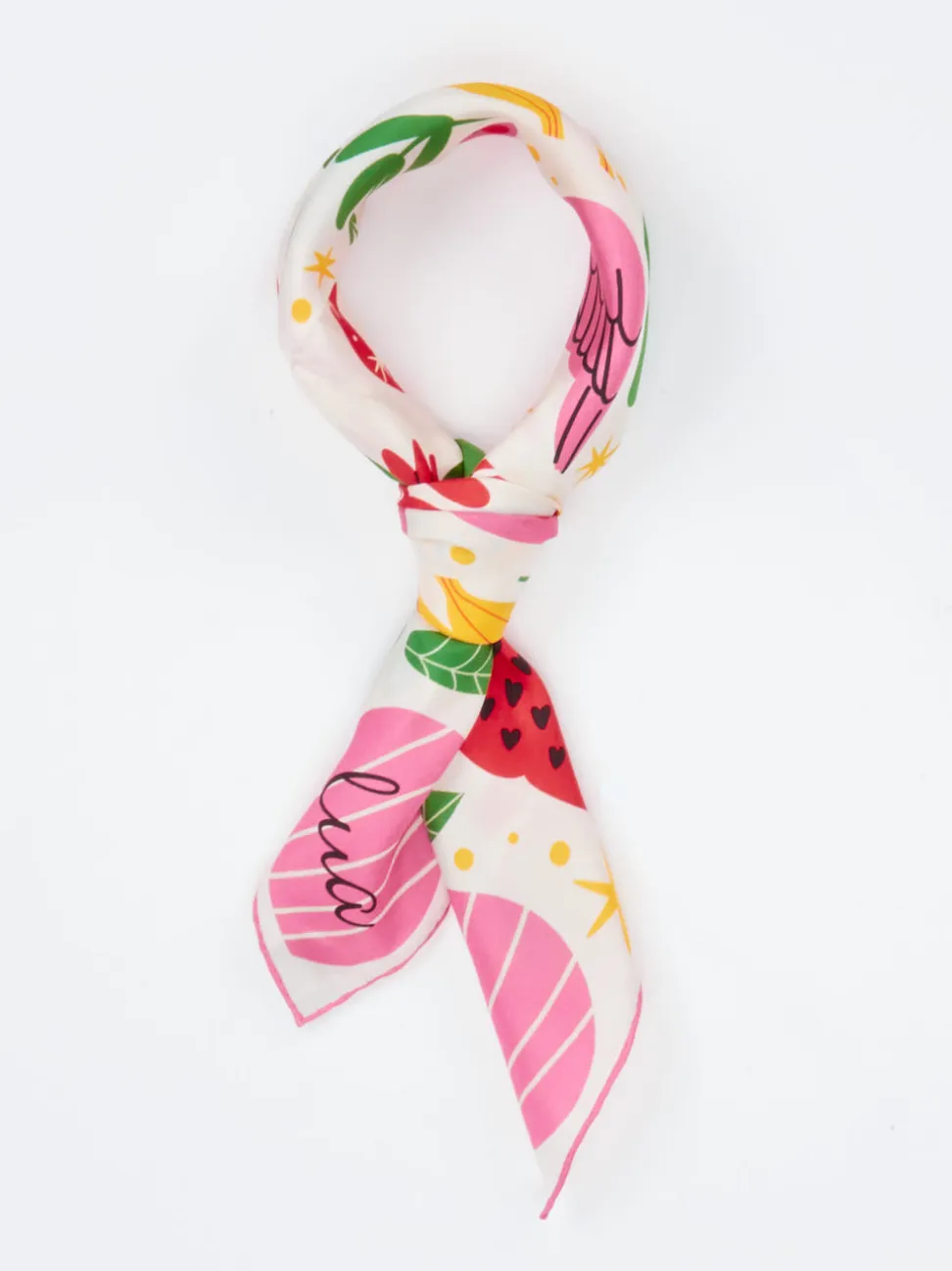 Lua Accessories – Halstuch aus Seide mit Print-Design