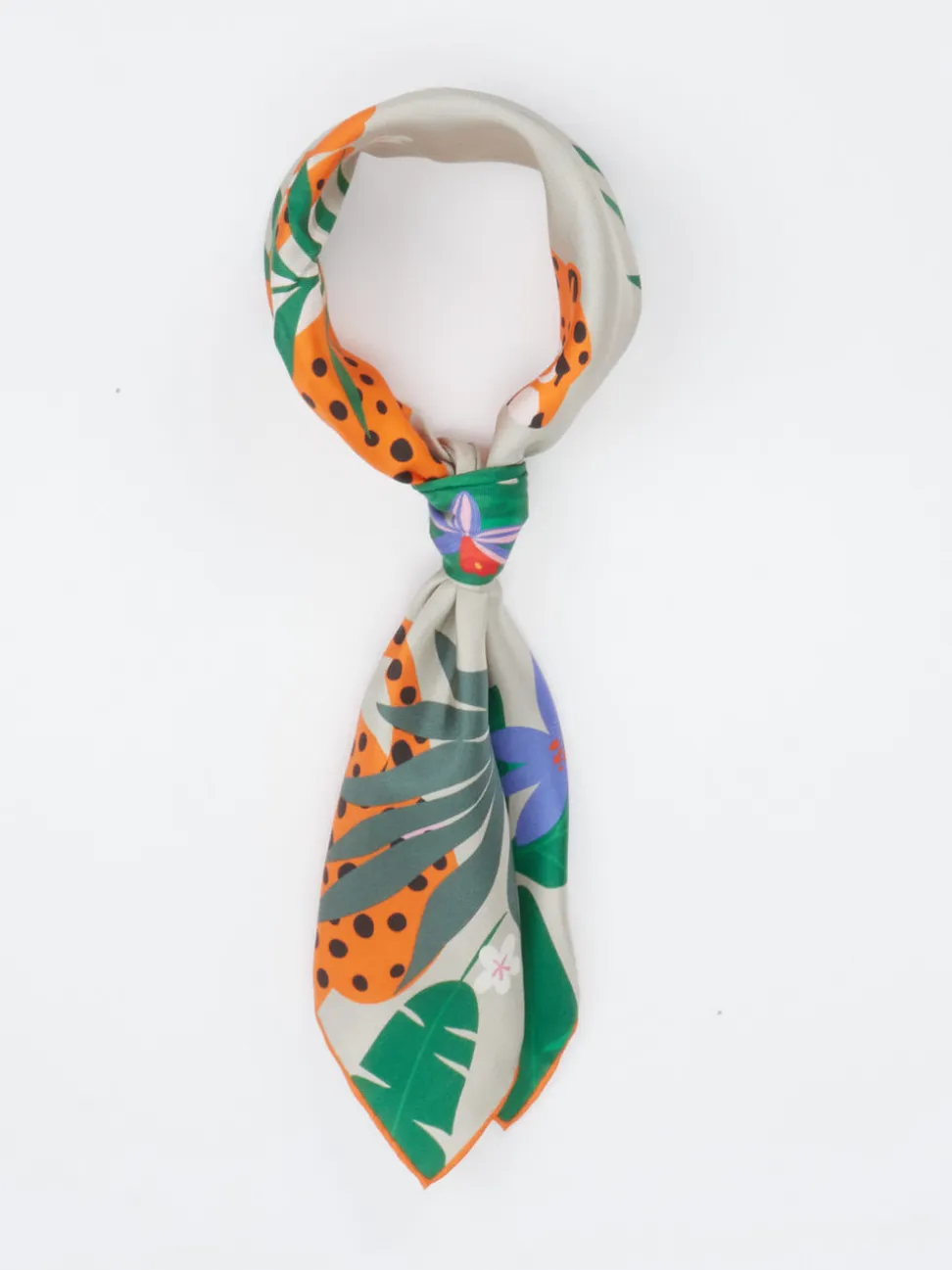 Lua Accessories – Nickituch aus Satin mit Tierprint