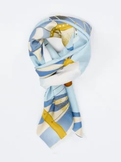 Lua Accessories – Seidentuch aus Satin in Hellblau