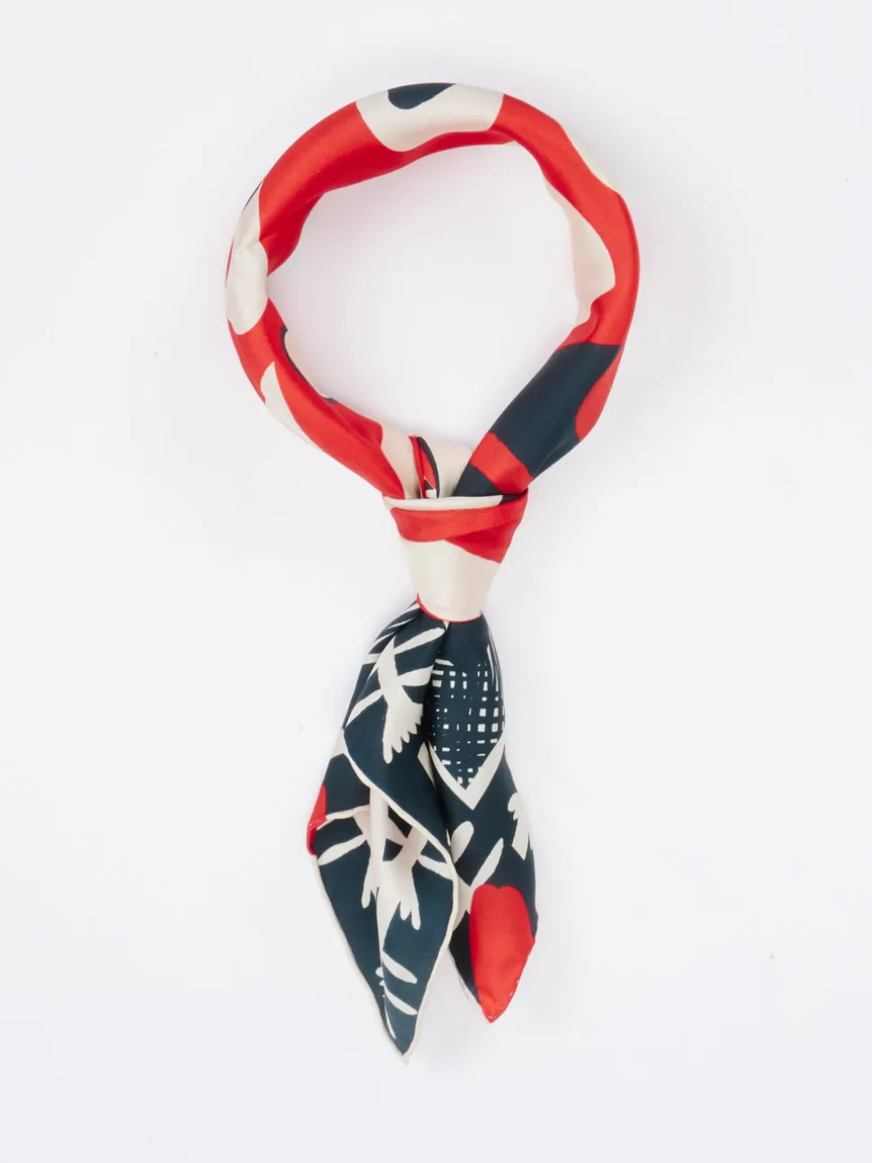 Lua Accessories – Seidentuch aus Seide in Signalrot